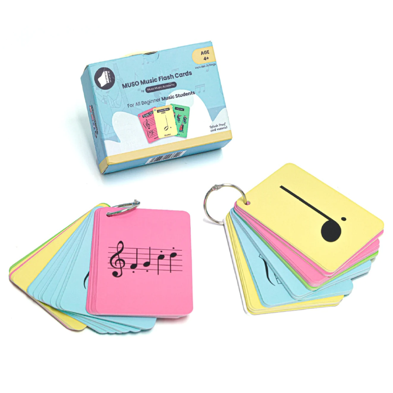 US 2.0 Muso Music Flash Cards for beginner music students - Learn notes FAST (Solfège)